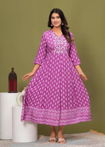 Anarkali Kurti | Organza | AK314