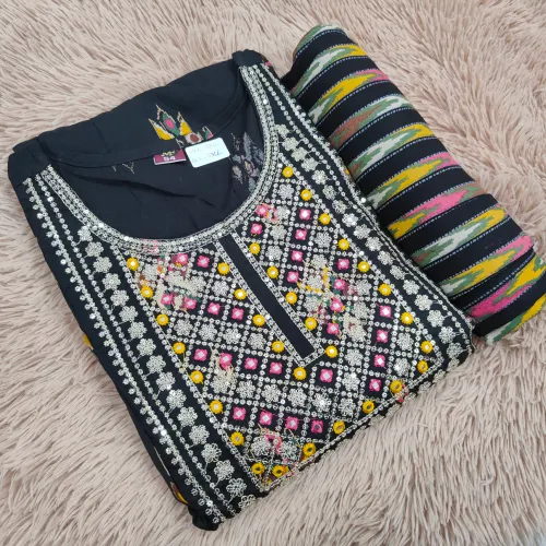 Rayon Anarkali | with Shawl | KS03
