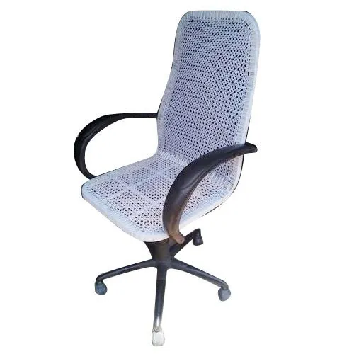 High Back Rolling Black Office Wire Chair 