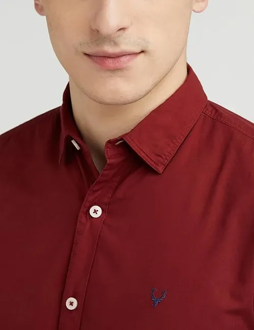 Allen Solly Men's 100% Cotton Slim Fit Shirt