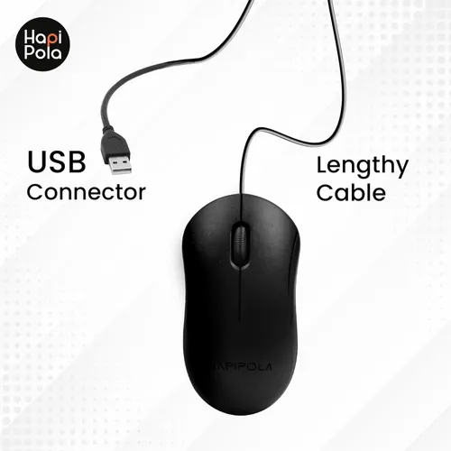 HAPIPOLA Mouse Ultra Mouse, Wired Optical Mouse