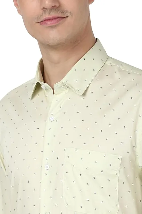 Peter England Men's Cotton Regular Fit Shirt