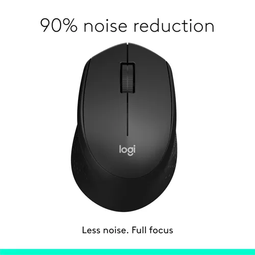 Logitech M331 Silent Plus Wireless Mouse, 2.4GHz with USB Nano Receiver, 1000 DPI Optical Tracking, 3 Buttons
